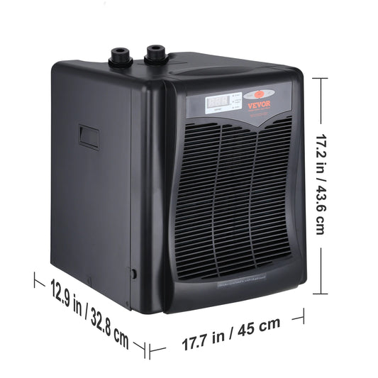 SucceBuy Aquarium Chiller For Freshwater Fish Tank 0.25 0.33 0.1 1.5HP Quiet Hydroponic Water Chiller 110V 100W 20-34C