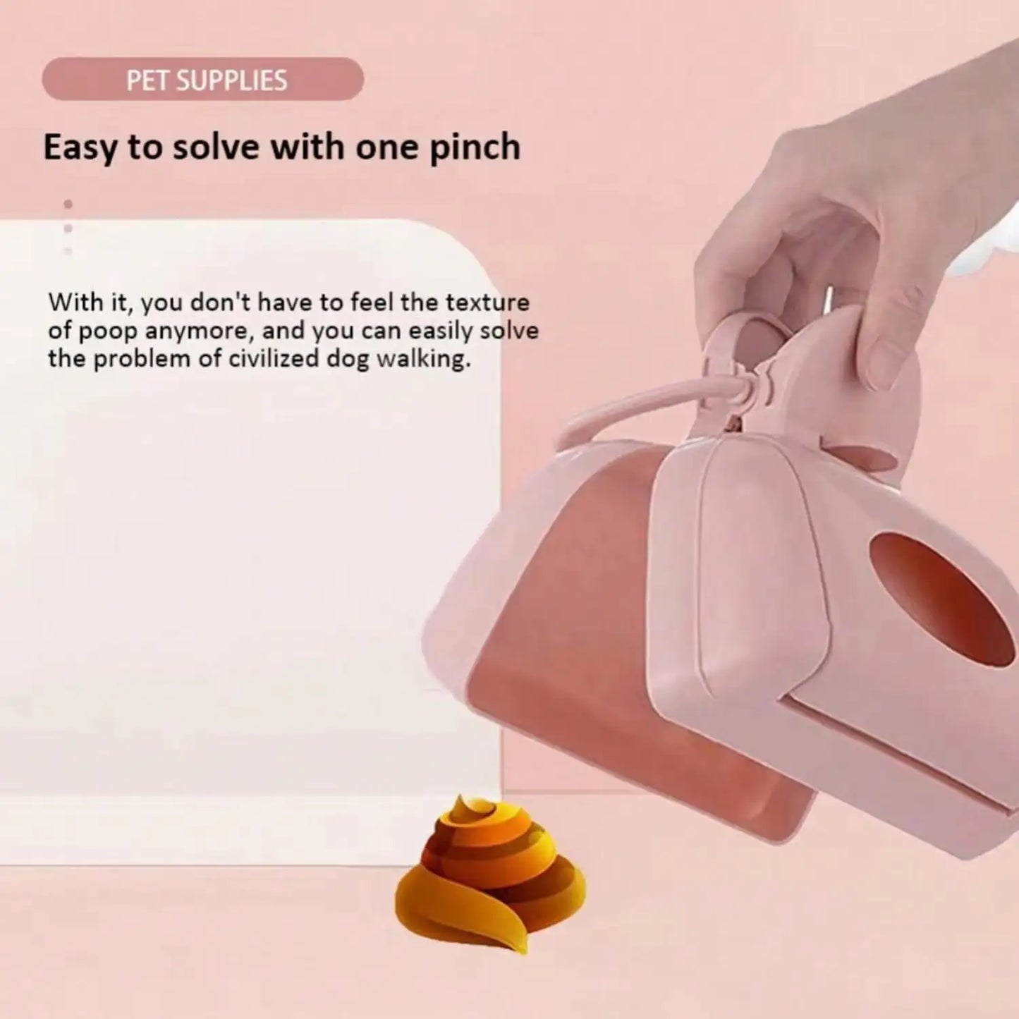 Pet Poop Picker Outdoor Poop Picker Portable Handheld With Sandwich Function Suitable For Walking Large And Small Dogs Outside