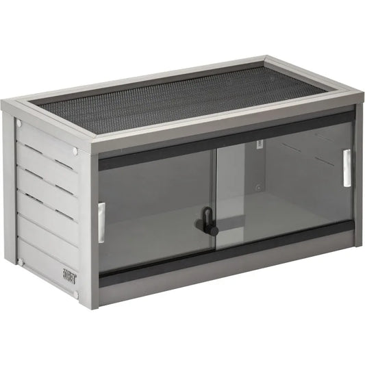 Pet ECOFLEX 24 Inch Small Mojave Reptile Habitat Enclosure Lounge Grey