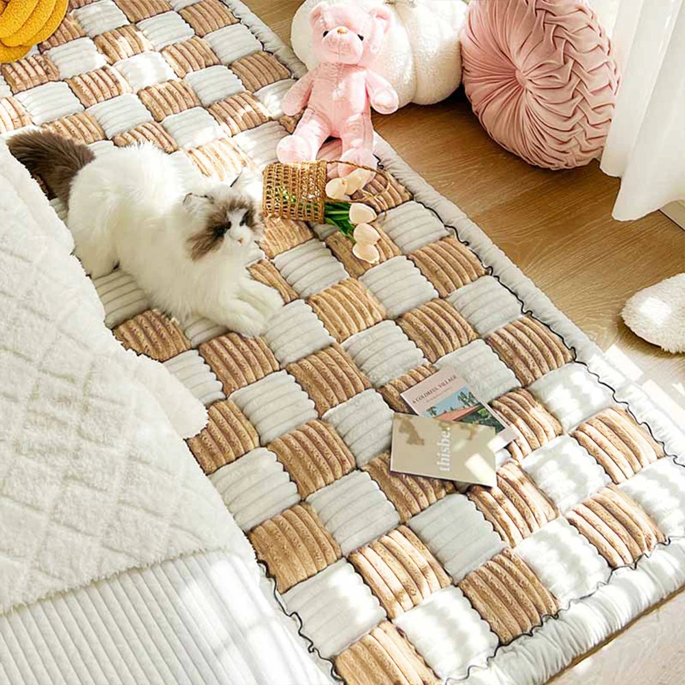 Dog Bed Mat Warm Pet Cat Scratchable Blanket Anti-slip Washable