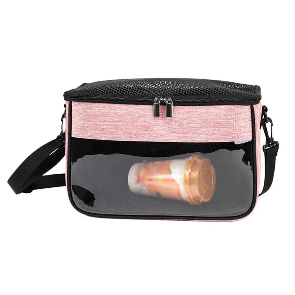 Small Animal Carrier Backpack for Small Pets Breathable Portable Travel Bag Windproof One Shoulder Bag