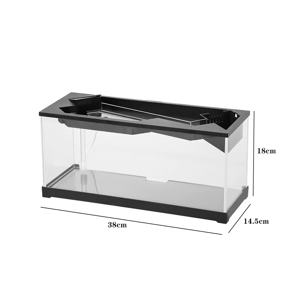 Rectangular Acrylic Aquarium Tank With Built In Light Pump