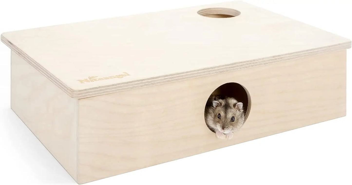 Multi Chamber Hamster House Maze With Three Rooms Tunnels And Hideouts For Dwarf Hamsters Gerbils And Mice