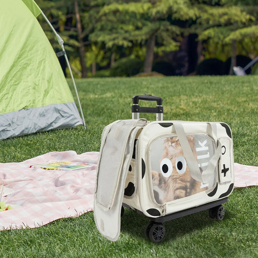 Pets Go Out Portable Trolley Case For Cats And Small Dogs