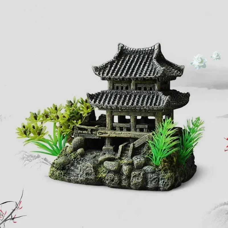 Resin Aquarium Ornament Landscape Model Fish Tank Decor