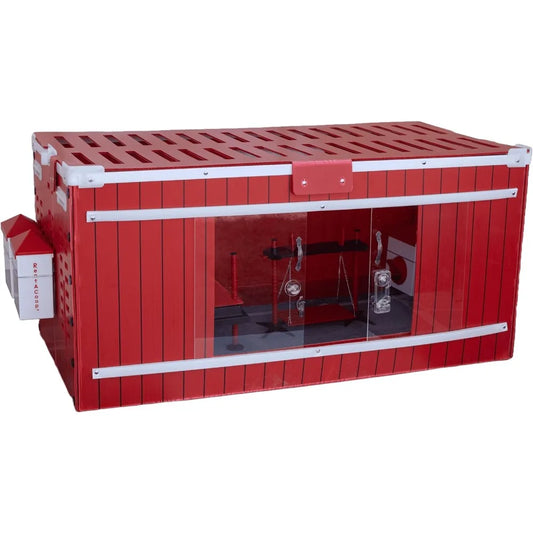 Big Red Barn Chick Brooder Set with Heating Plate Anti-Roost Cone Two Chick Feeders Two Chick Drinkers Swing Hatchling