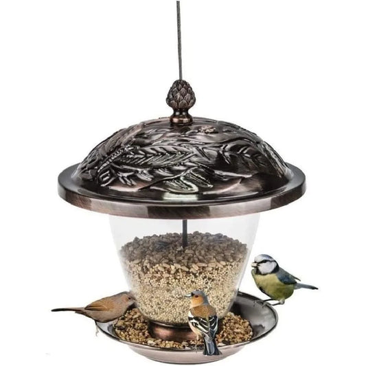 Clear Window Wild Bird Feeder Outdoor Garden Backyard Decorative Easy to Clean Hanging Mount
