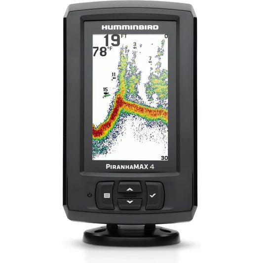 Humminbird Piranhamax 4 Fish Finder Dual Beam Sonar Tilt and Swivel Mount Black
