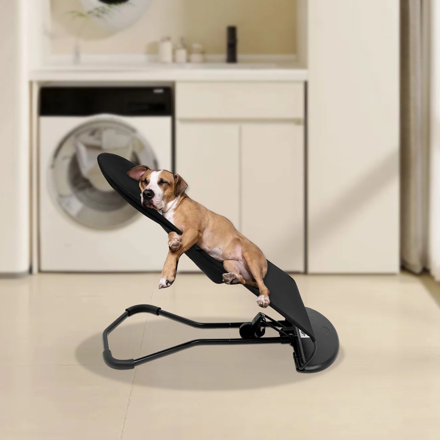 Black Pet Rocking Chair Foldable Rack For Pets Under 33.07 Lb