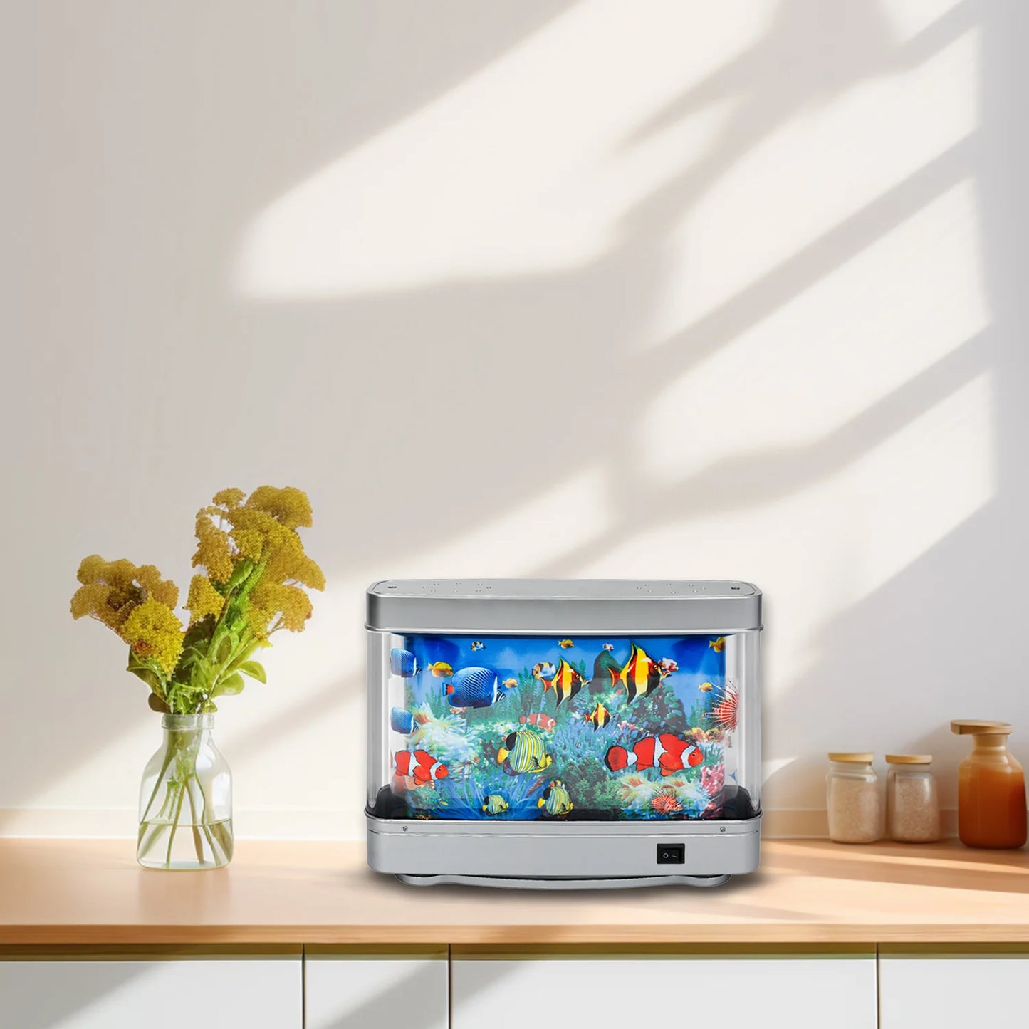 Artificial Aquarium: Fascinating Moving Fish Tank Lamp