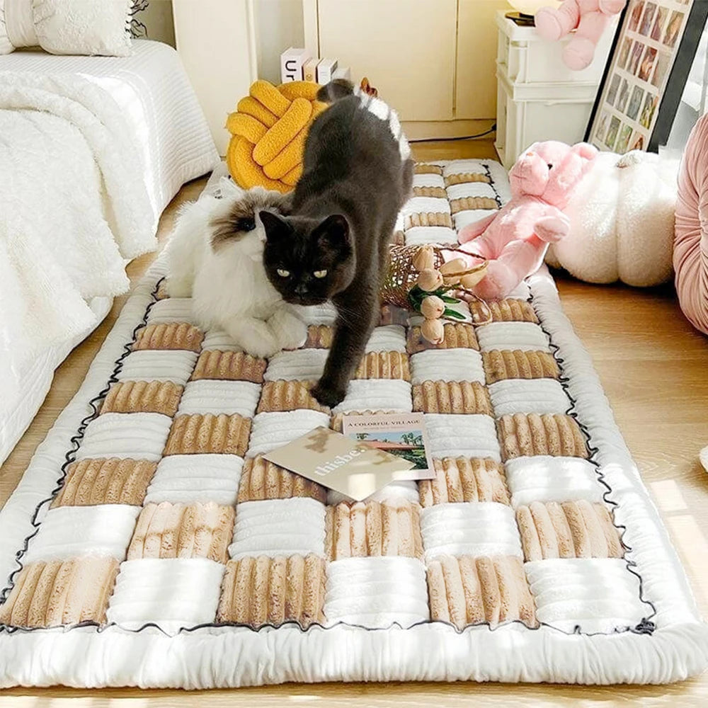 Dog Bed Mat Warm Pet Cat Scratchable Blanket Anti-slip Washable