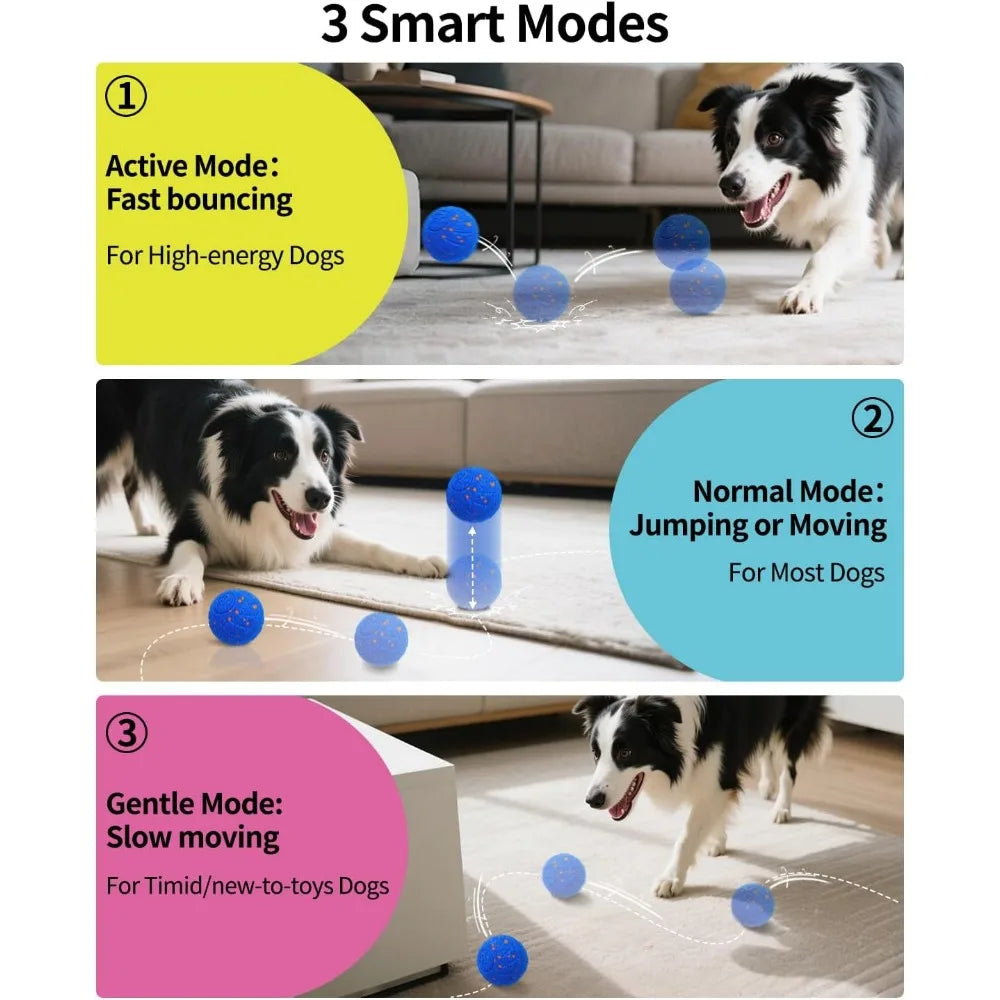 Schitec Smart Interactive Dog Ball Toy Auto Moving 3 Modes