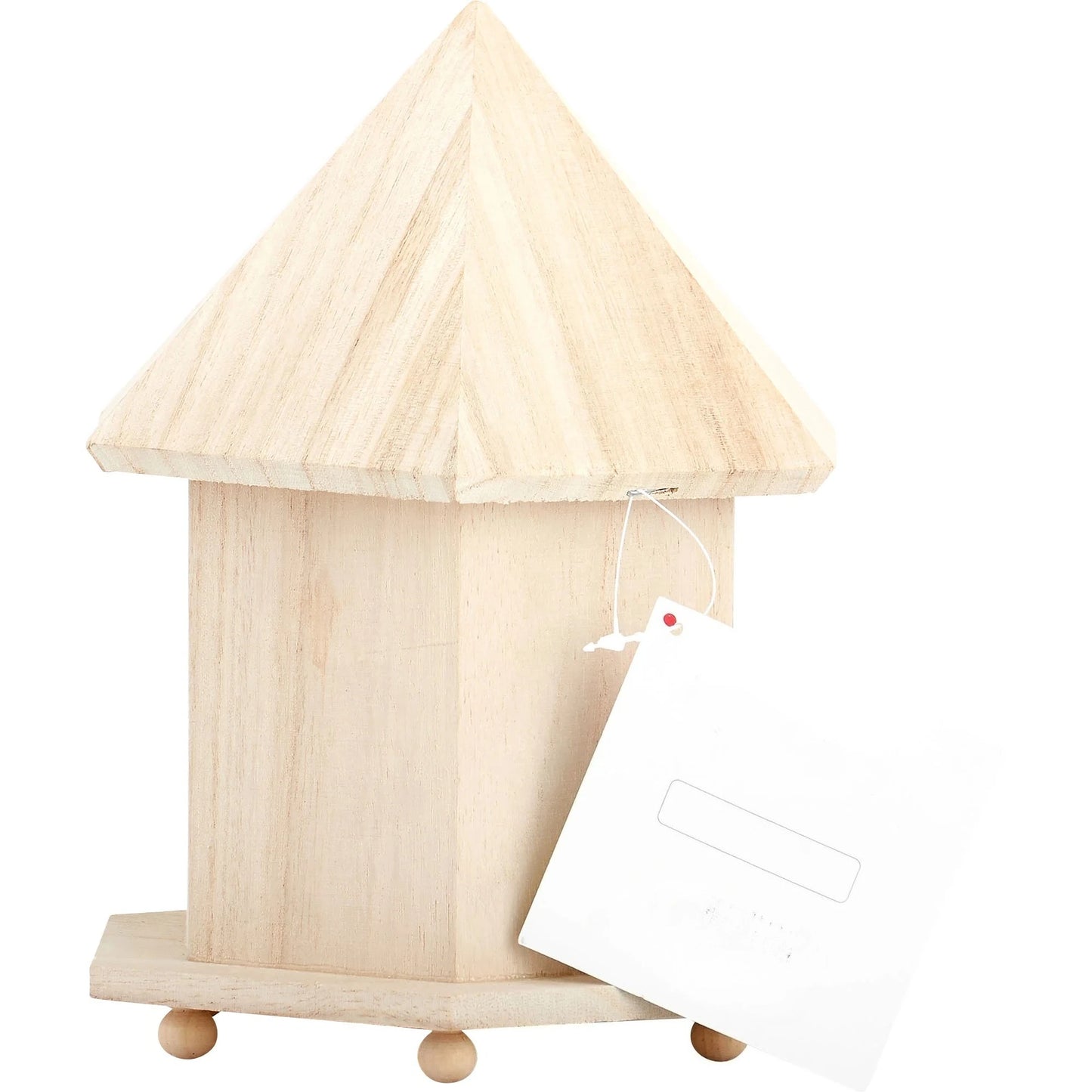 Unpainted Wooden Bird House Kit For DIY Painting And Outdoor Decor For Kids