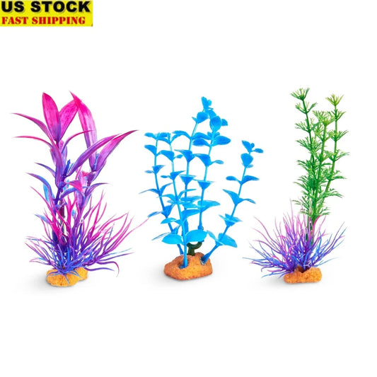 Aquarium Plant Value Pack 4 Inch Artificial Silicone Plants