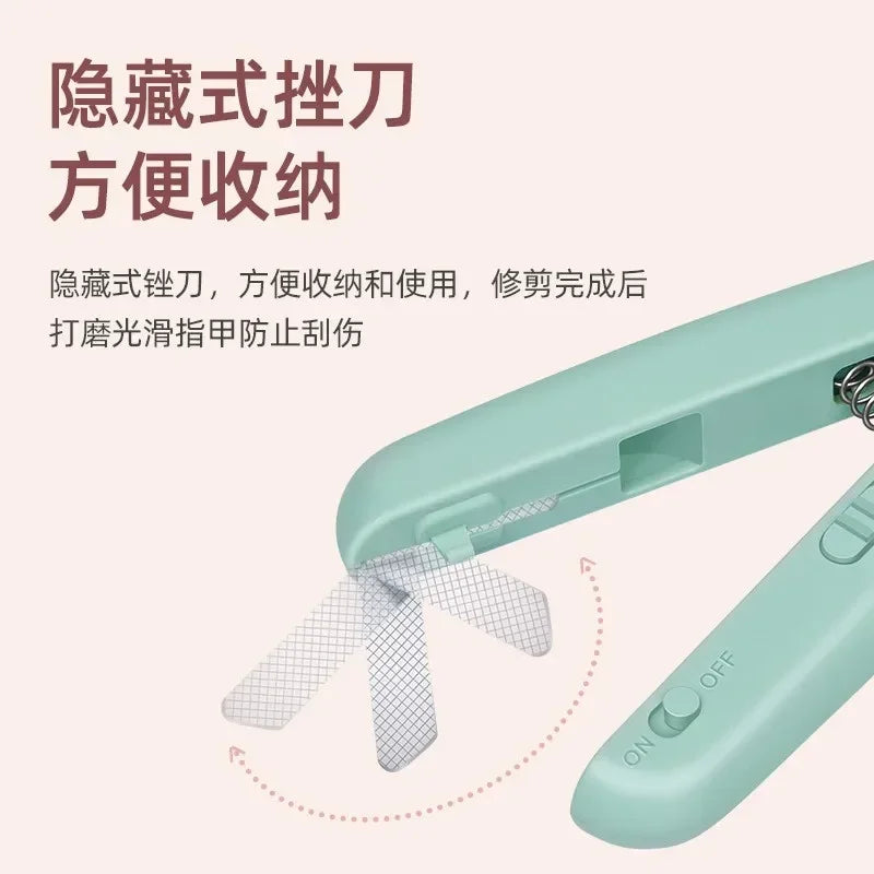 Professional Pet Nail Clipper Stainless Steel With LED Light