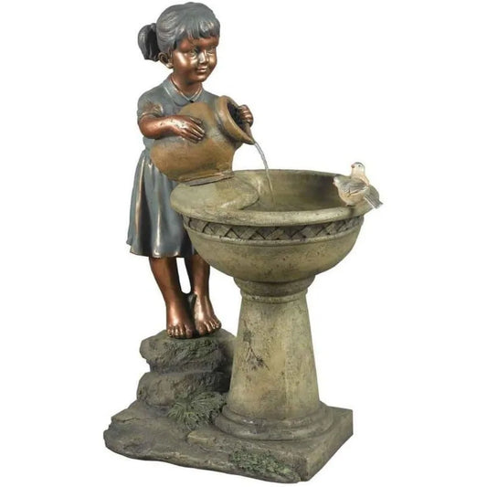 Versando Bird Bath Outdoor Water Fountain