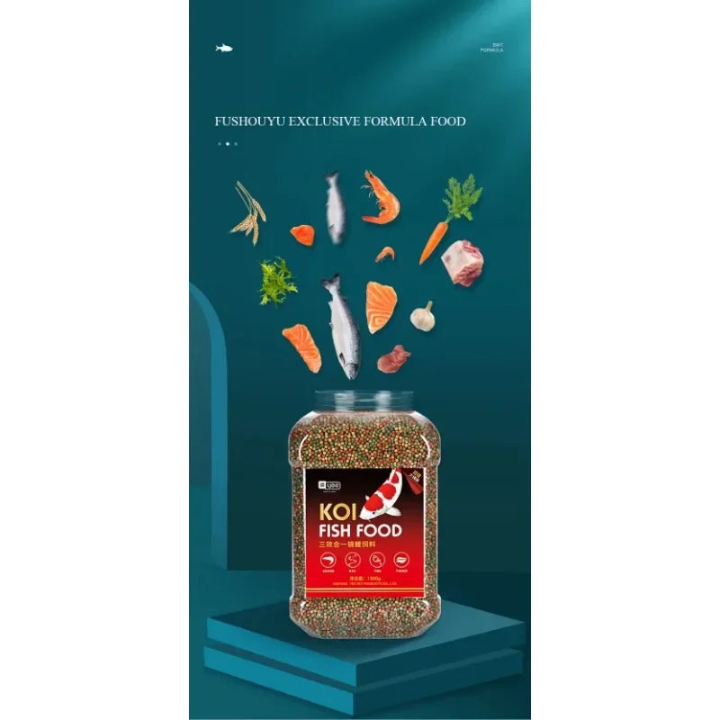 YEE Granular Mixed Koi Fish Food Gold Fish Feed Bagged