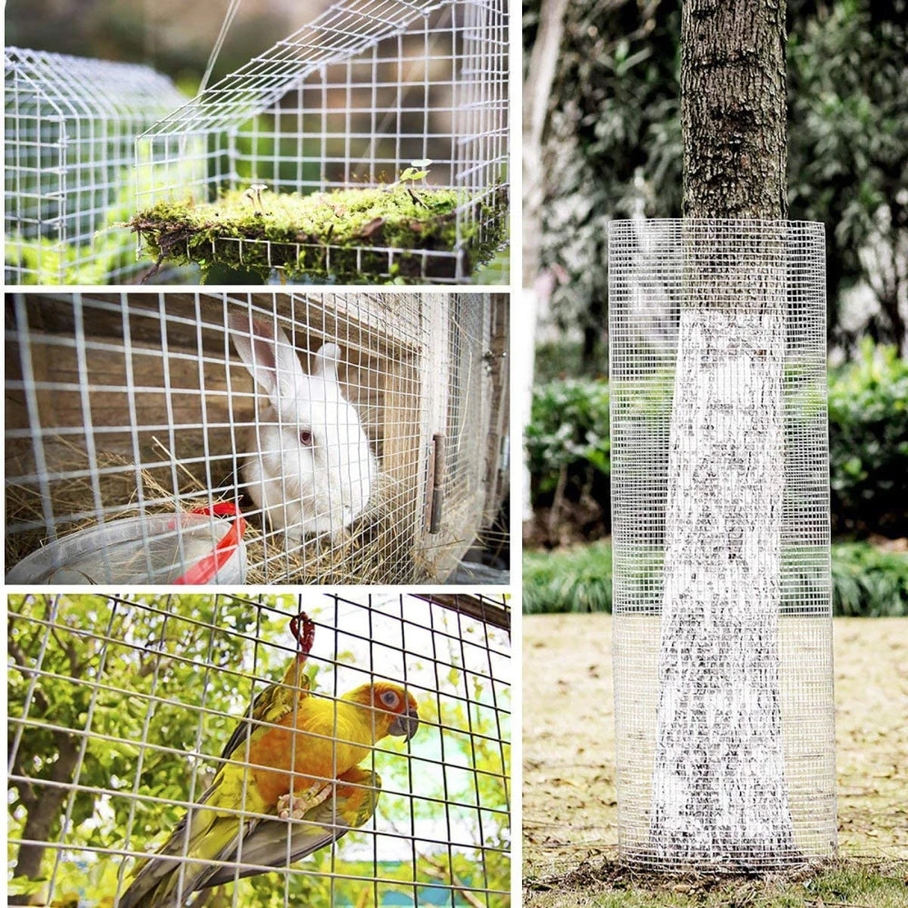Hardware Cloth 1/4 Inch 48 Inch x 100 Feet 23 Gauge Hot Dip Galvanized Chicken Wire Fence Roll for Garden Plant Protection