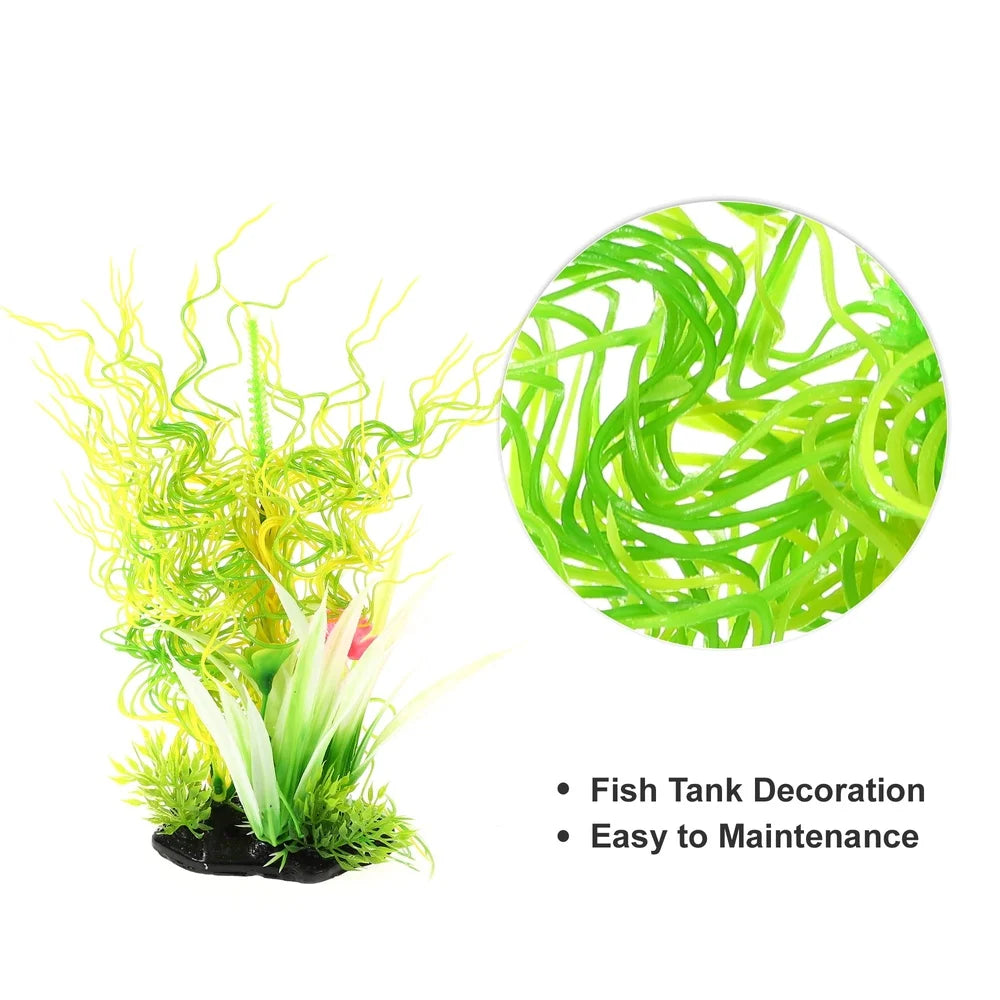 Artificial Aquatic Plant Decoration Non Fading Plastic