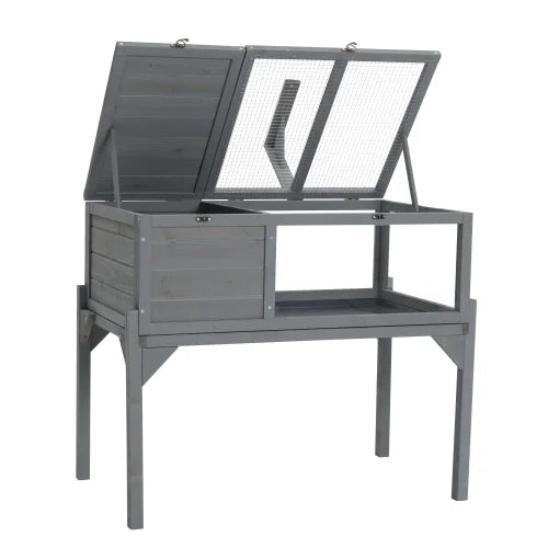 Indoor Outdoor Turtle Habitat With Detachable Legs Wooden Small Animal And Reptile Enclosure