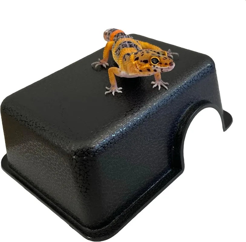 Plastic Reptile Hide Box For Leopard Geckos Snakes Lizards