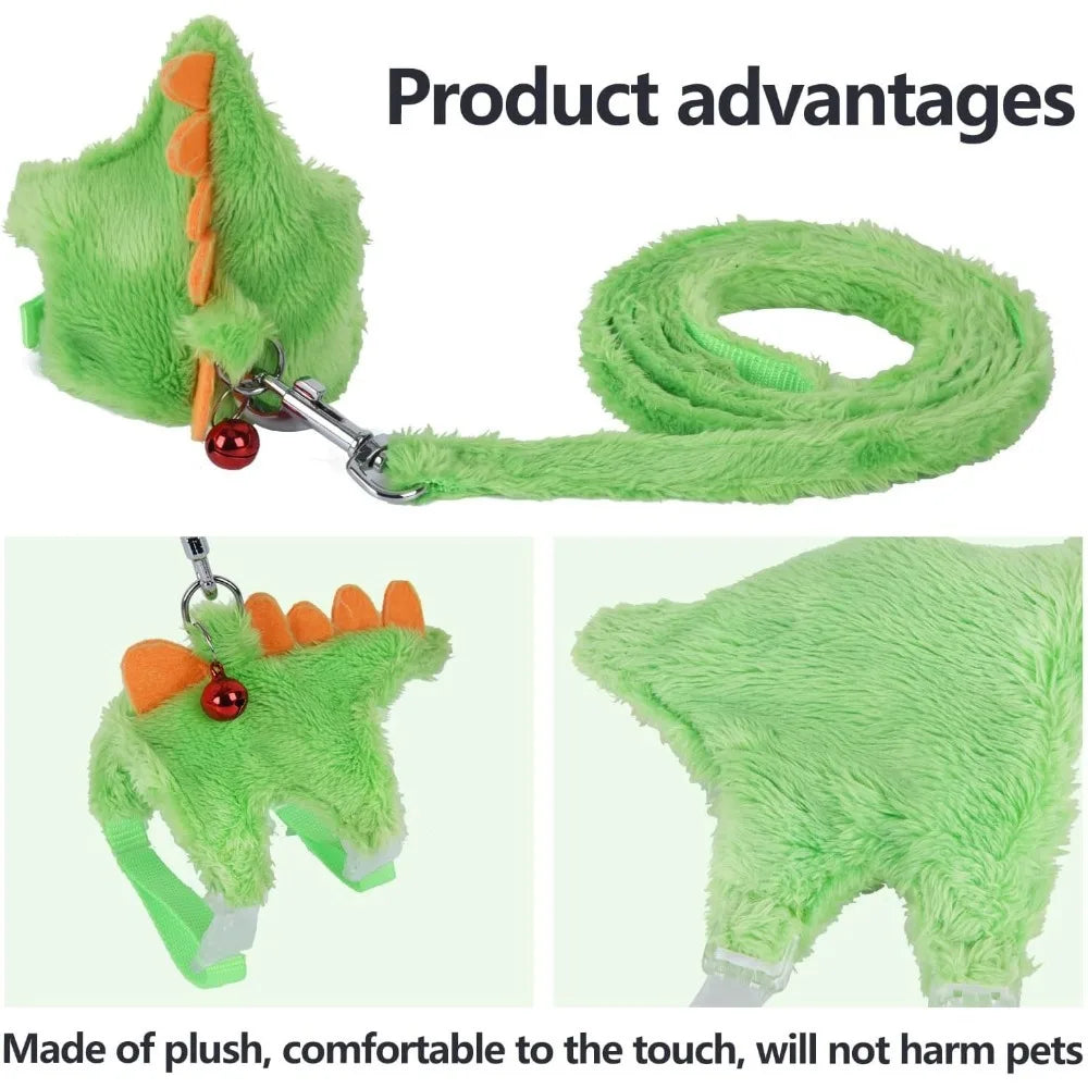 Ferret Harness And Leash Set Safe Bell Small Animal Vest