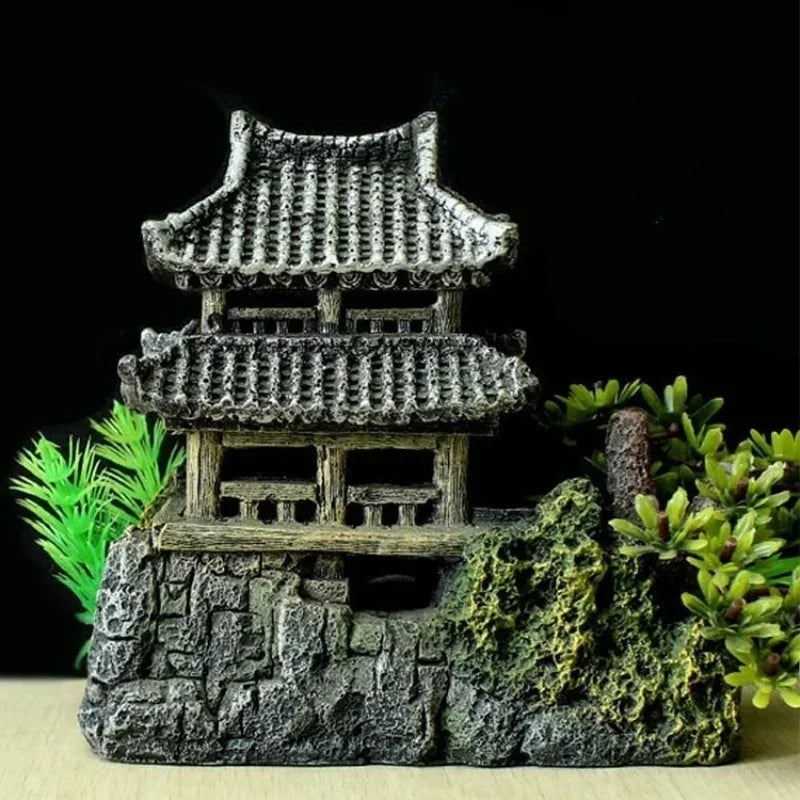 Resin Aquarium Ornament Landscape Model Fish Tank Decor
