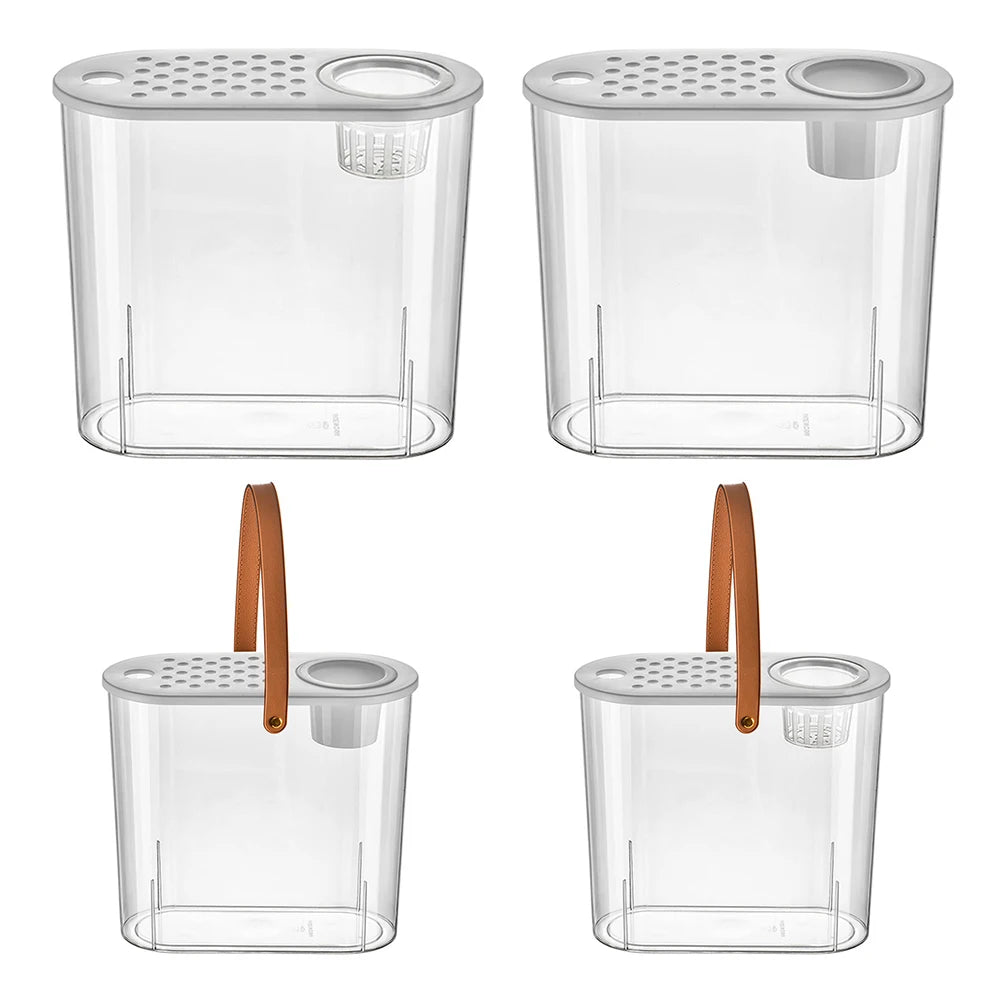 Plastic Clear Table Fish Bowl Shatterproof Aquarium Planter