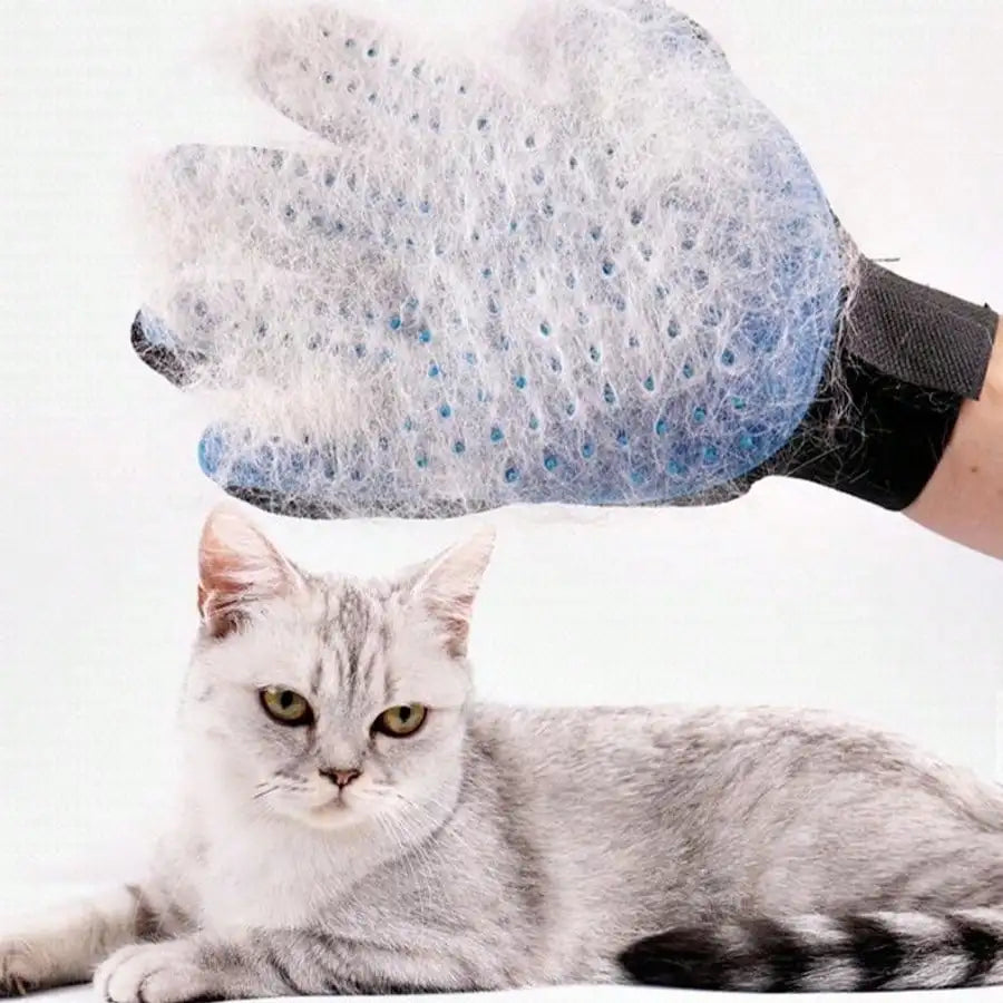 Pet Grooming Gloves For Cats And Dogs Deshedding Bathing Massage Mitt For Gentle Hair Removal