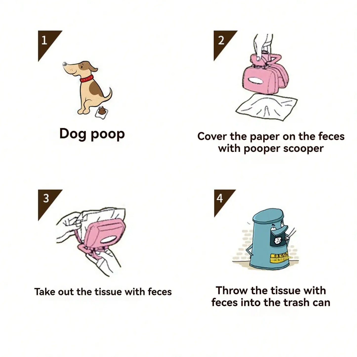 Pet Poop Picker Outdoor Poop Picker Portable Handheld With Sandwich Function Suitable For Walking Large And Small Dogs Outside