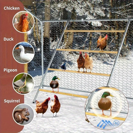 Chicken Coop Roosting Perch Essentials for Backyard Poultry Easy Installation for Chickens 55 Inch Length x 40 Inch Width