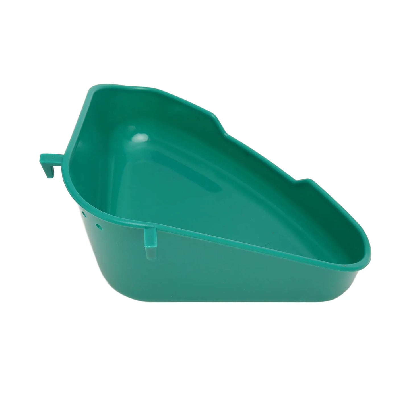 Small Animal Corner Litter Box Reinforced Fanshaped Easy to Clean Prevent Splash for Rabbits Chinchillas