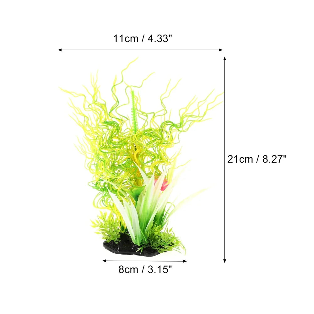 Artificial Aquatic Plant Decoration Non Fading Plastic
