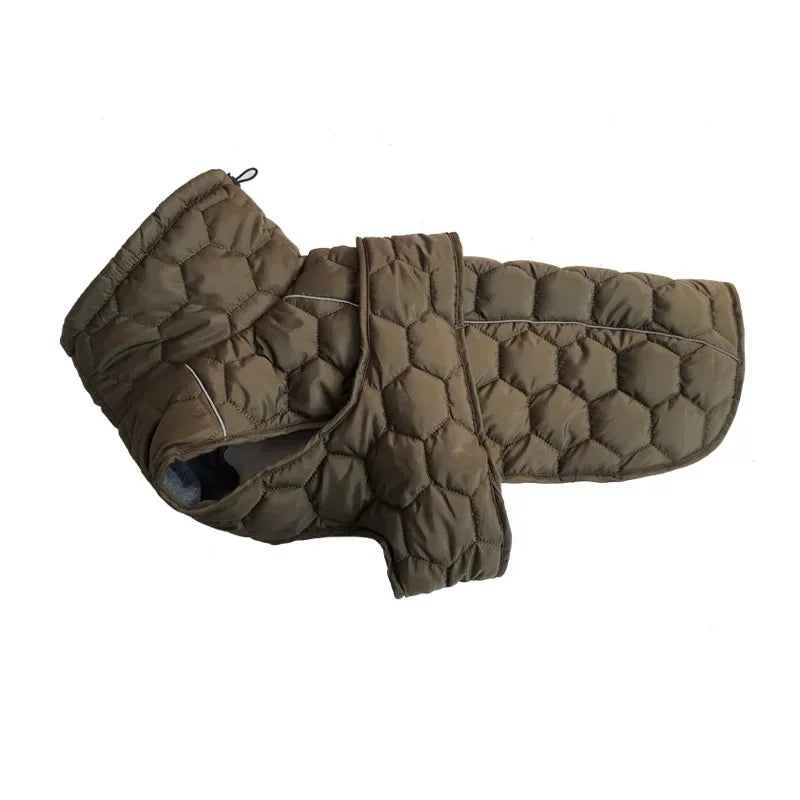 Winter Warm Reflective Snowsuit Down Jacket For Large Dogs