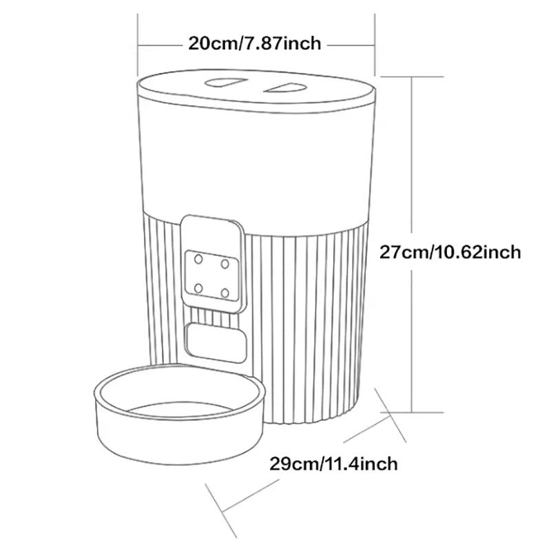 PAPIFEED Cat Automatic Feeder Dog Fixed Feeding Machine