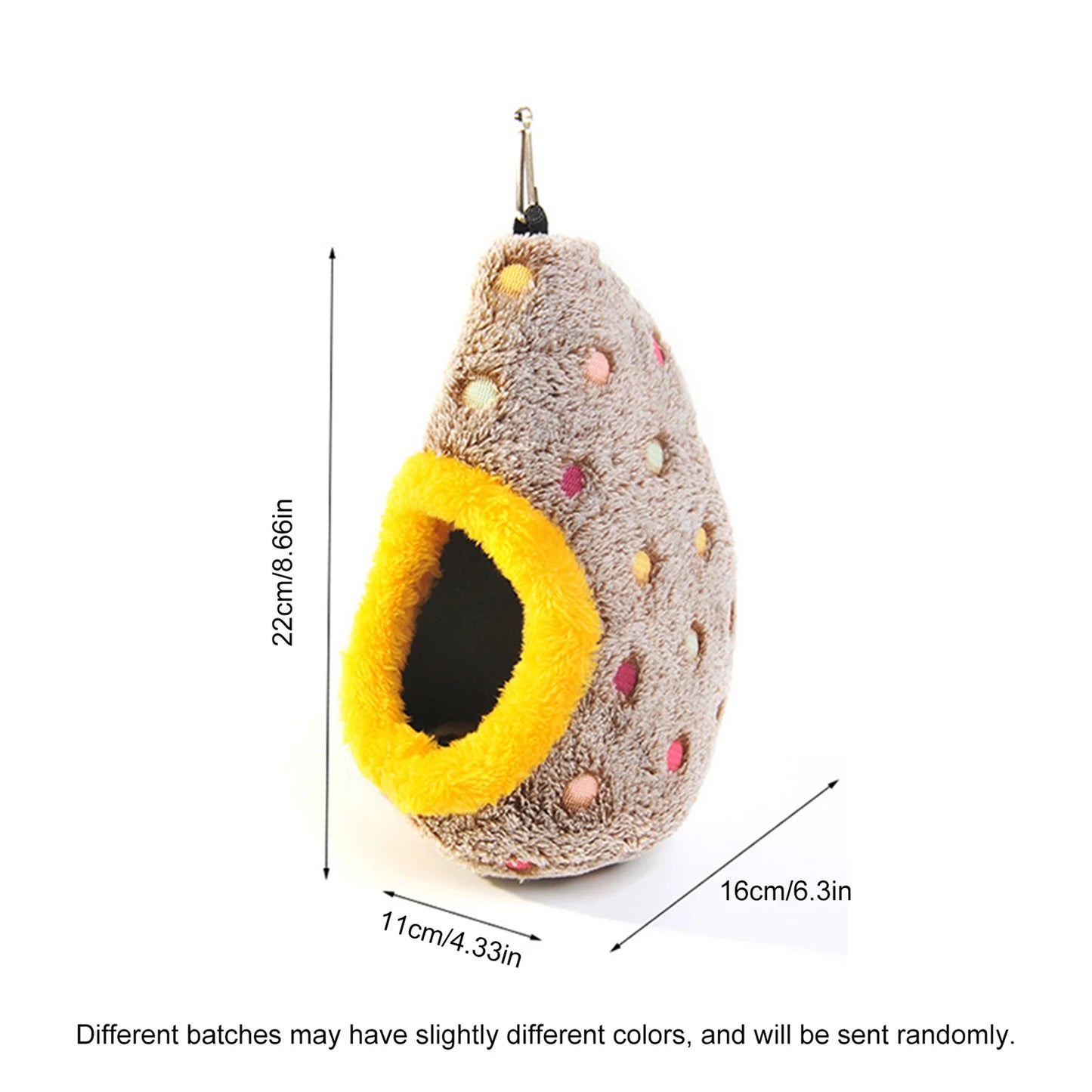 Cozy Fleece Bird Hammock Nest For Parrot Cage Winter Warm Cave Hideaway