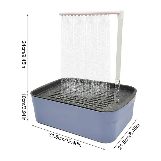 Parrot Automatic Bathtub Bird Bath Circulating Water Shower Pet Bird Cleaning Bath Tub
