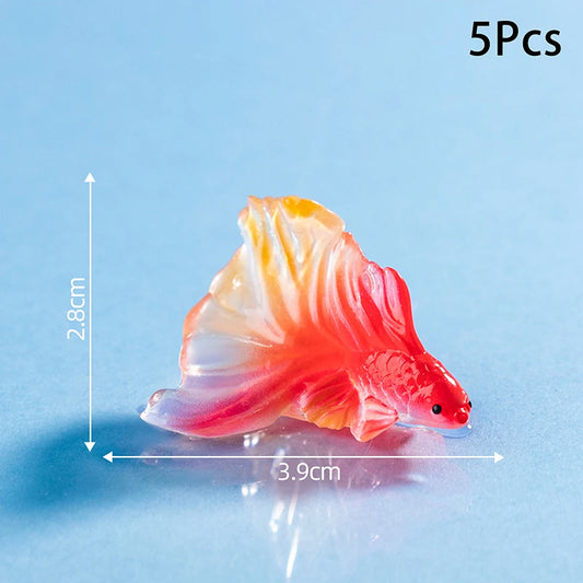 5 Pcs Artificial Aquarium Fish Decor Tank Decoration Accessories for Goldfish