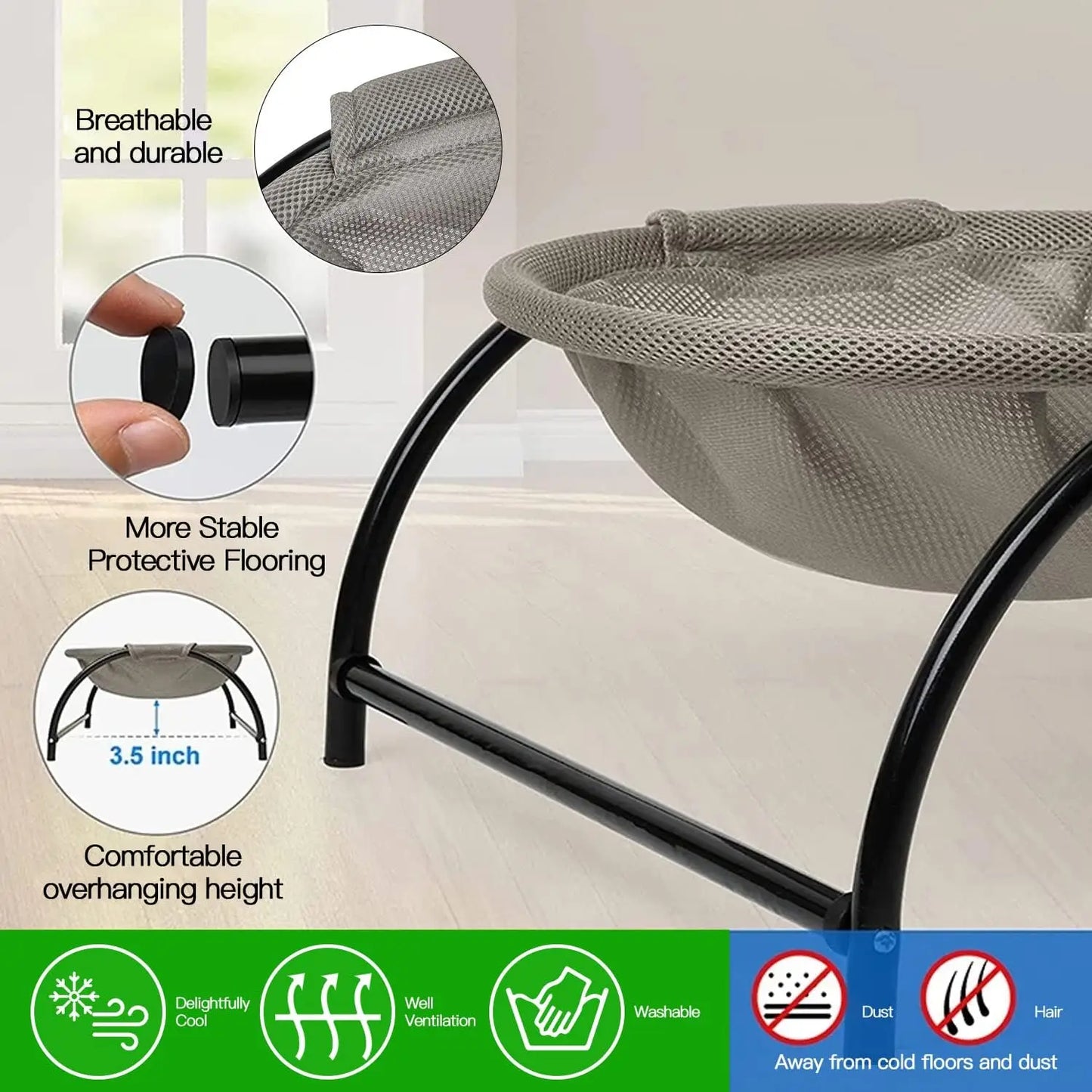 Cat Bed Pet Hammock Bed Comfortable Washable Sofa Bed