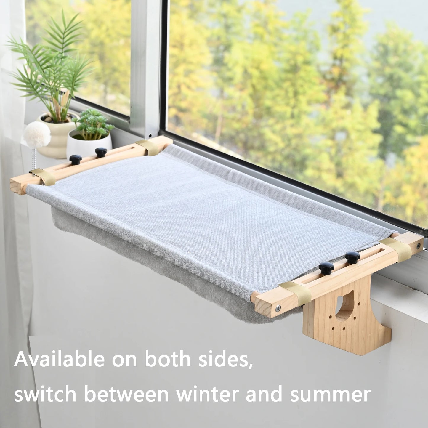 Cat Mattress Window Hammock Design Double Sided Bed All Season High Quality Hardwood Framework Suitable for All Kinds of Cats