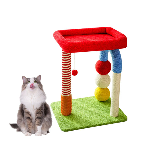 Indoor Cat Tree Tower With Scratching Post And Cozy Beds