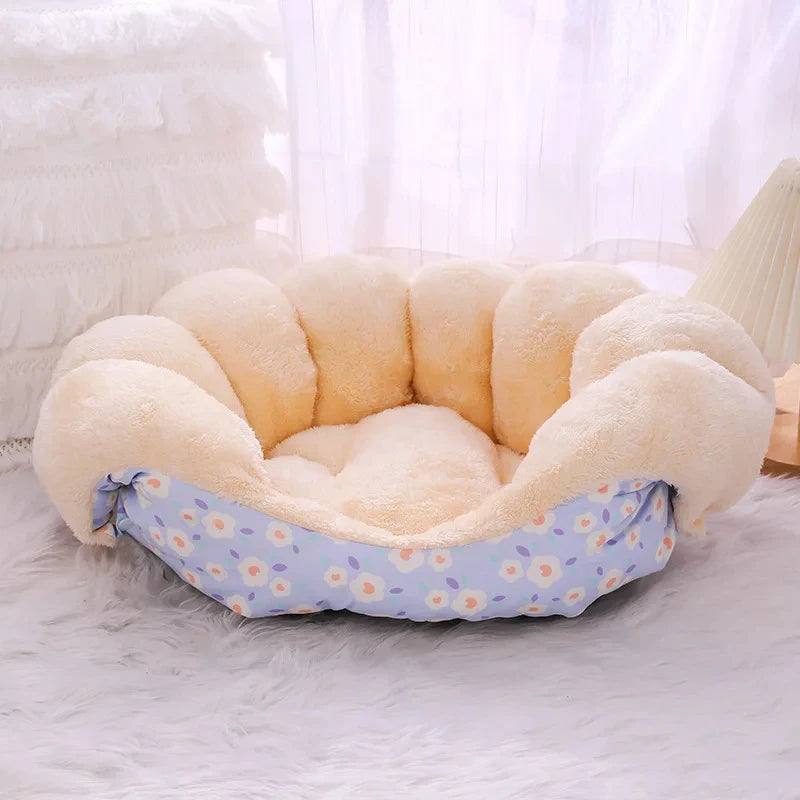 Winter Thick Cat Bed Nest Plush Pet Sleeping Bag Cozy Cat Cushion