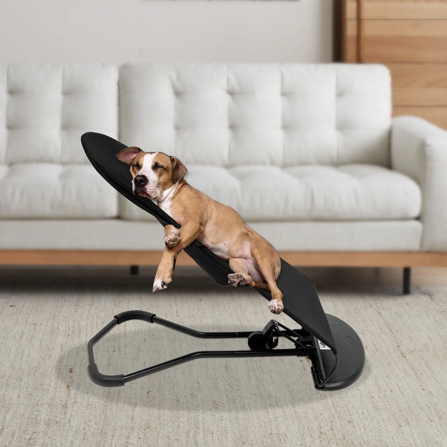 Black Pet Rocking Chair Foldable Rack For Pets Under 33.07 Lb