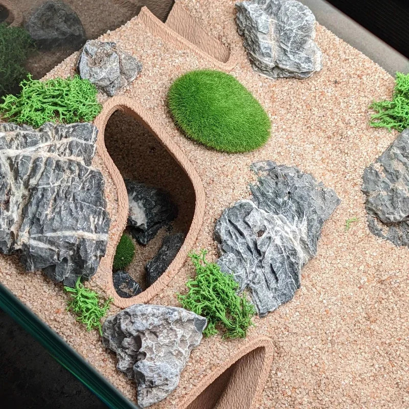 Underground Cave Fish Tank Decor 3D Printed Reptile Hideouts