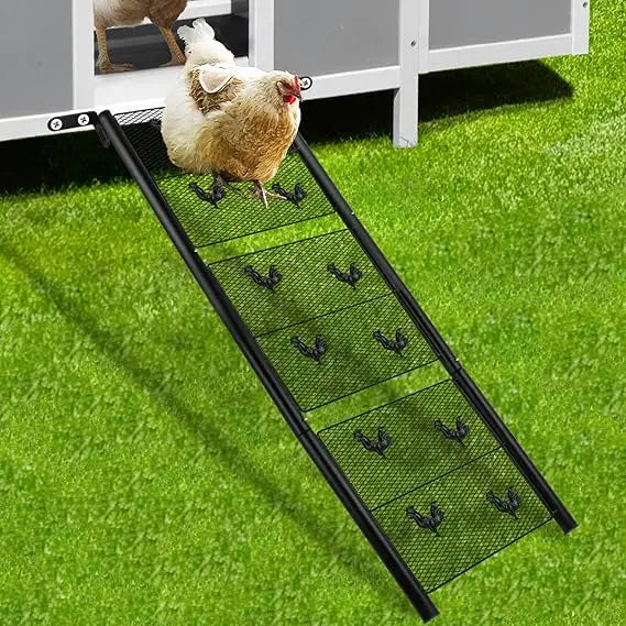 Adjustable Chicken Coop Ramp And Ladder For Henhouse Supports 80 Pounds Stainless Steel Indoor Outdoor