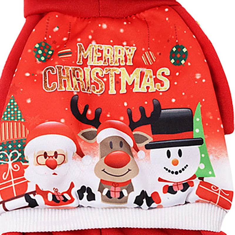 Christmas Dog Coat Sweater For Small Medium Dogs Hoodies