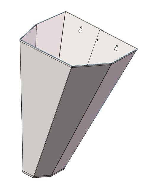 Galvanized Steel Poultry Restraining Cone Large Chicken Cones for Layers Broilers and Turkeys Up to 8 Pounds Flat Back