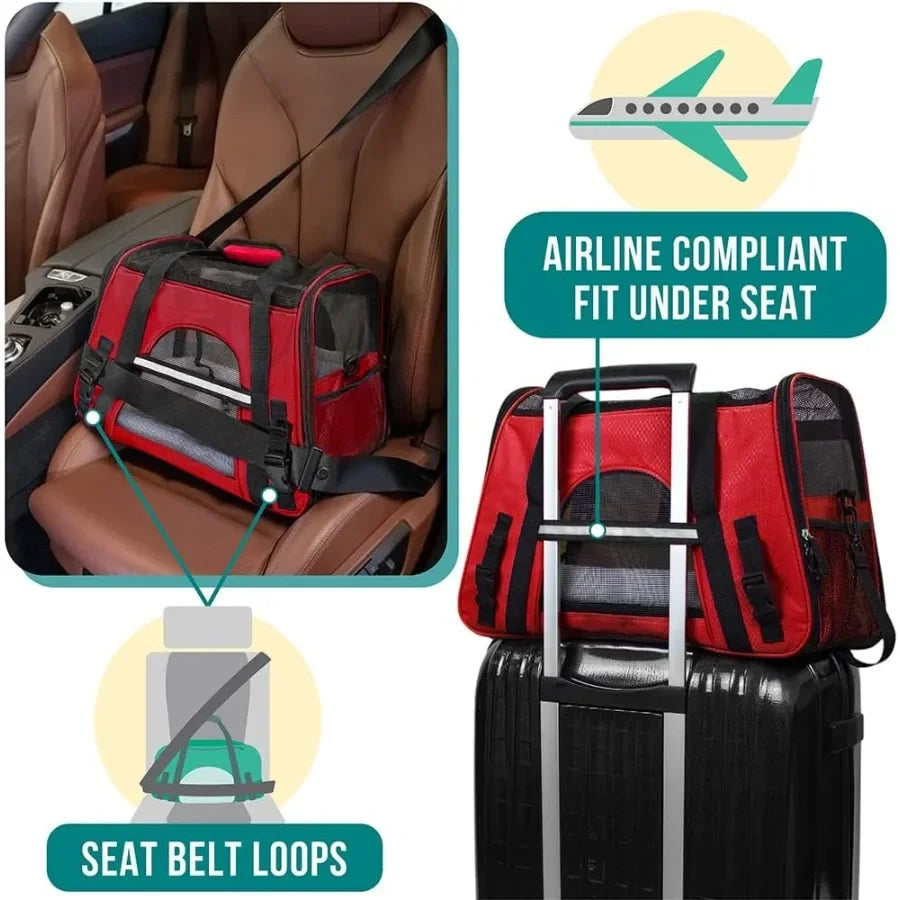 Airline Approved Pet Carrier For Cats And Small Dogs