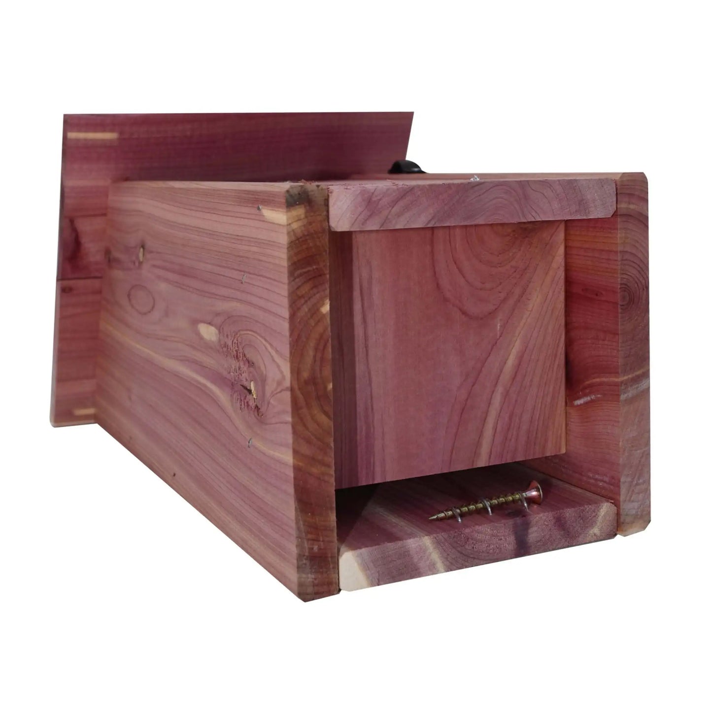 2-Pack 13 Inch Tall Red Cedar Bluebird House For Garden And Yard Nesting