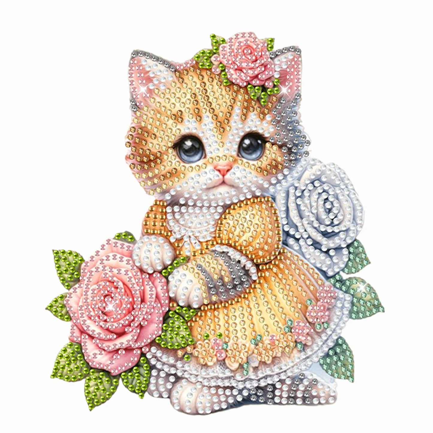 Acrylic Shaking Head German Shepherd 5D Diamond Painting Tabletop DIY Decor Kit